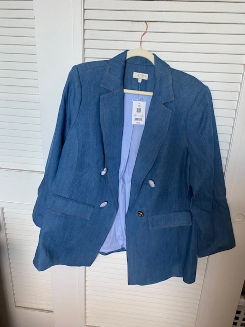 Laura Plus Lyocell Denim Blazer